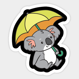 Koala - with umbrella Sticker